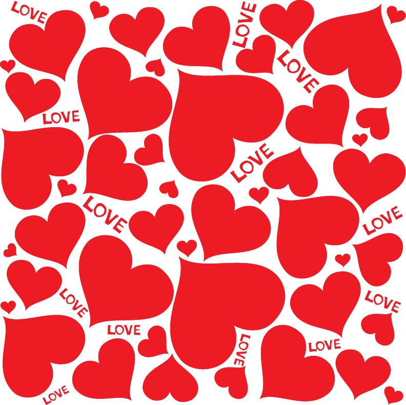 free vector Love Hearts Vector Background